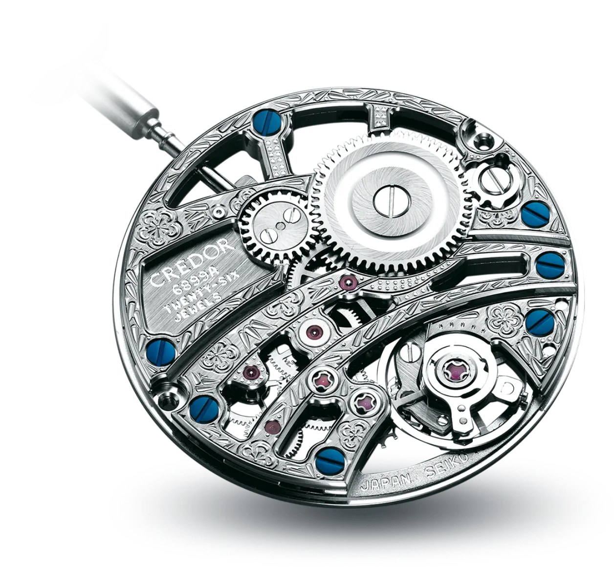 The photo of a mechanical watch
