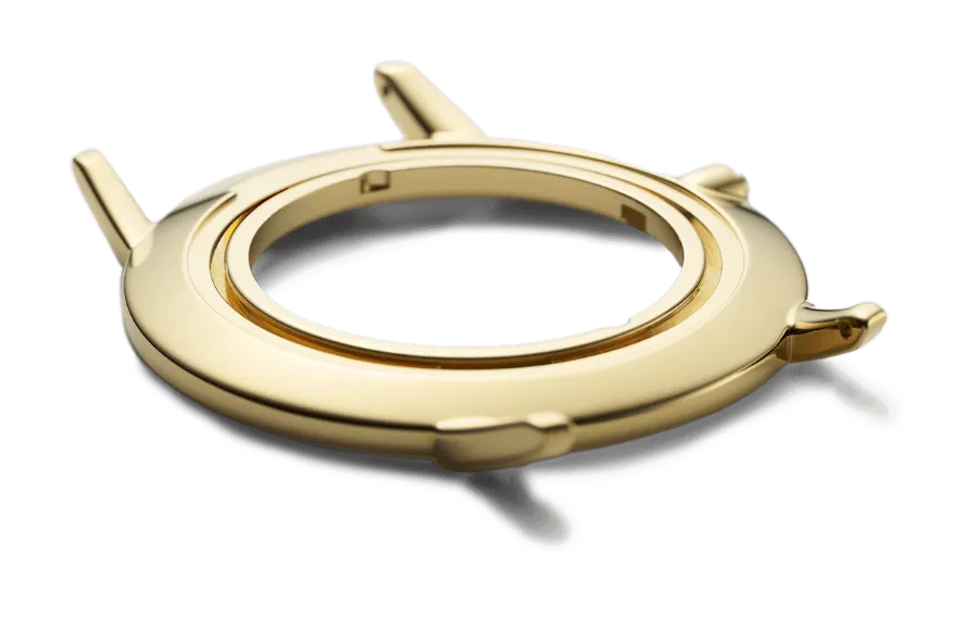 写真：ムーブメントをケースに直接固定する特別な新構造を採用