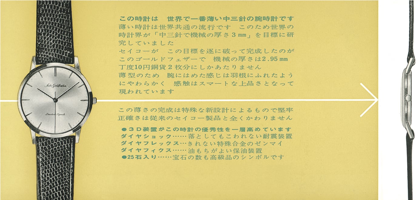 画像：1960年発売当初のリーフレット